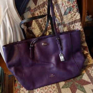 Coach tote large purple